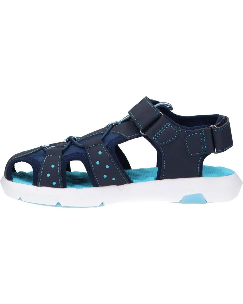 SANDALIAS DE NIñA Y NIñO KICKERS 85871030 JUMANGE NUBUCK PU 52 BLEU FONCE LAGO