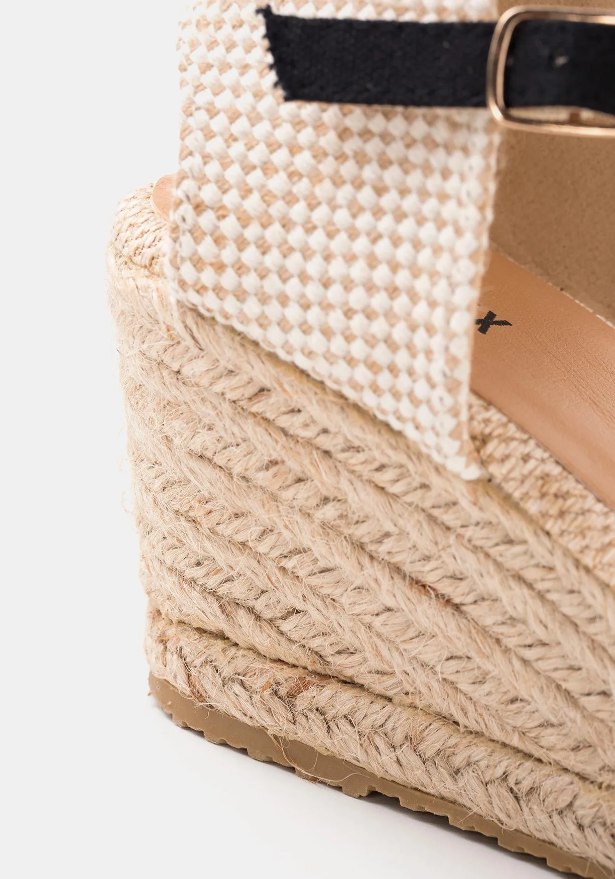 Sandalias de yute con cierre de hebilla sostenibles para Mujer TEX