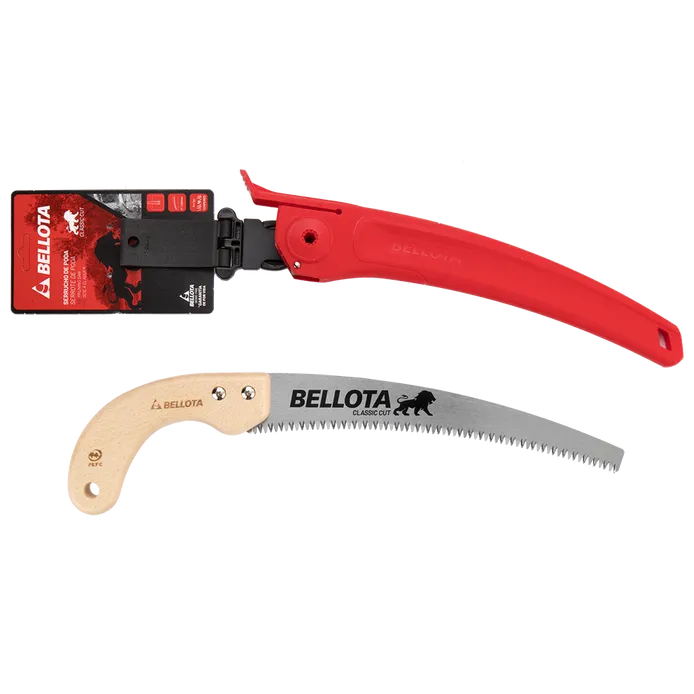 Serrucho de poda profesional Clásico gama Lion con mango de madera curvo
