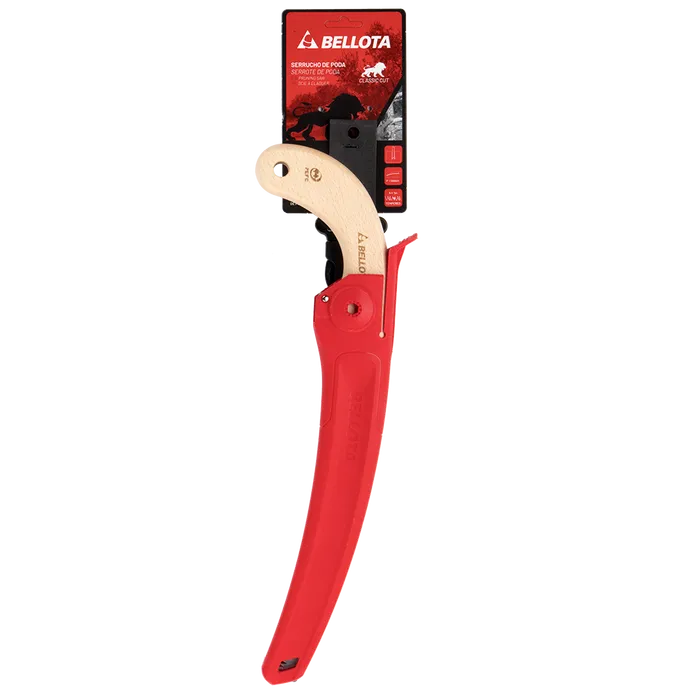 Serrucho de poda profesional Clásico gama Lion con mango de madera curvo