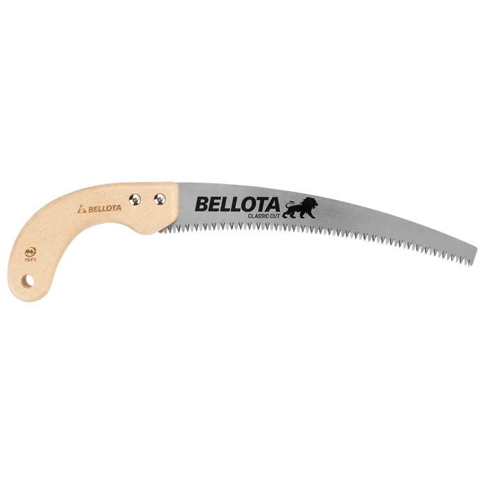 Serrucho de poda profesional Clásico gama Lion con mango de madera curvo