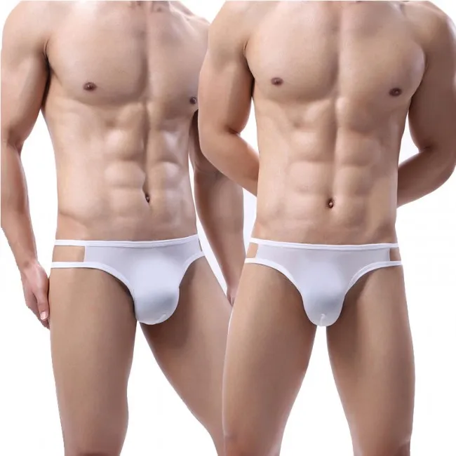 SEXY BULGE POUCH MEN'S UNDERPANTS DOUBLE BELT BRIEFS FOR MAN UNDERWEAR TBACK GSTRING THONG LINGERIE