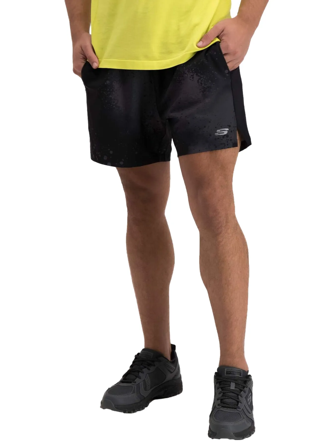 Short Skechers Ams072 Negro Para Hombre