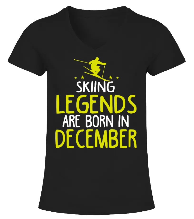 Skiing Legends Camiseta cuello pico Mujer