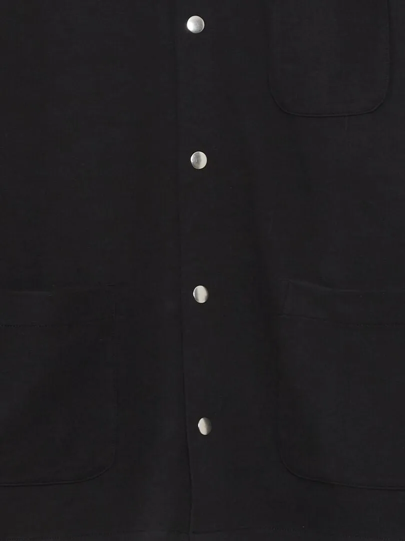 SOBRECAMISA LISA ELáSTICA  NEGRO