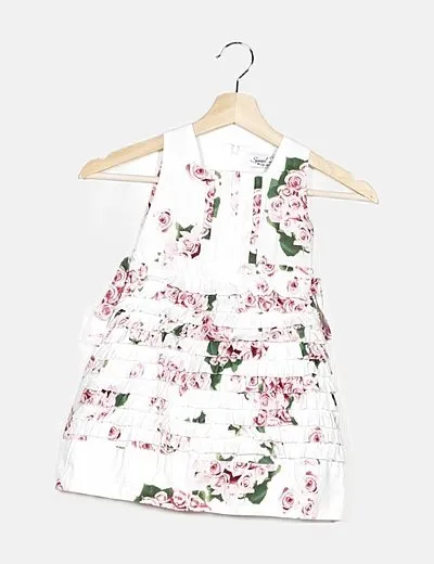 Special day Vestido blanco estampado floral