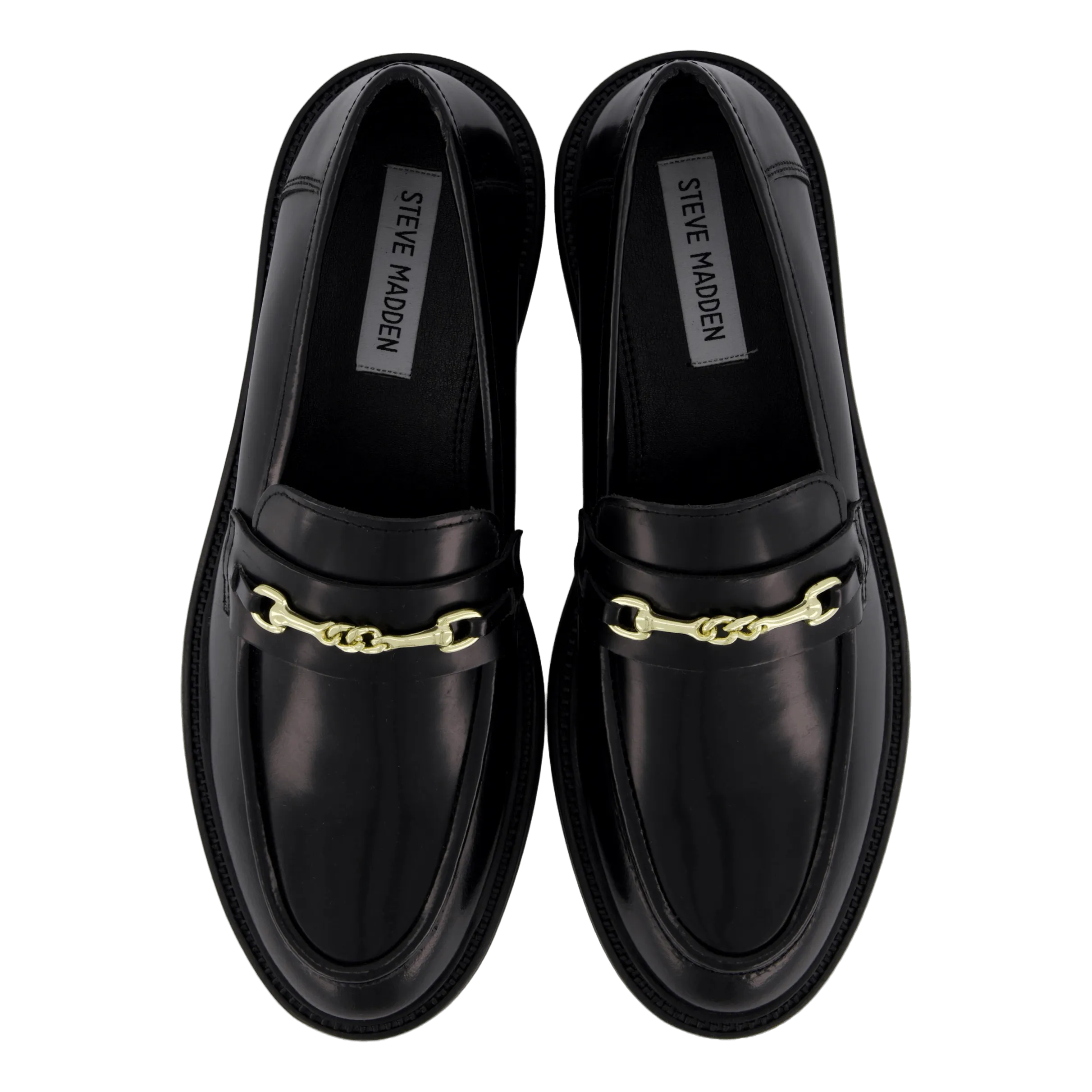 Steve Madden zapatos Huddles Black Leather