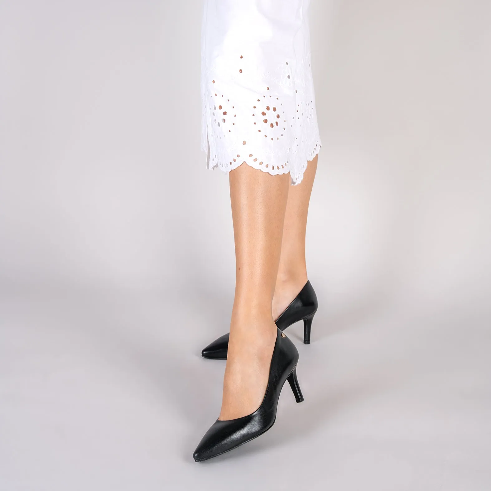 STILETTO SALON   ZAPATO DE TACóN DE AGUJA NEGRO