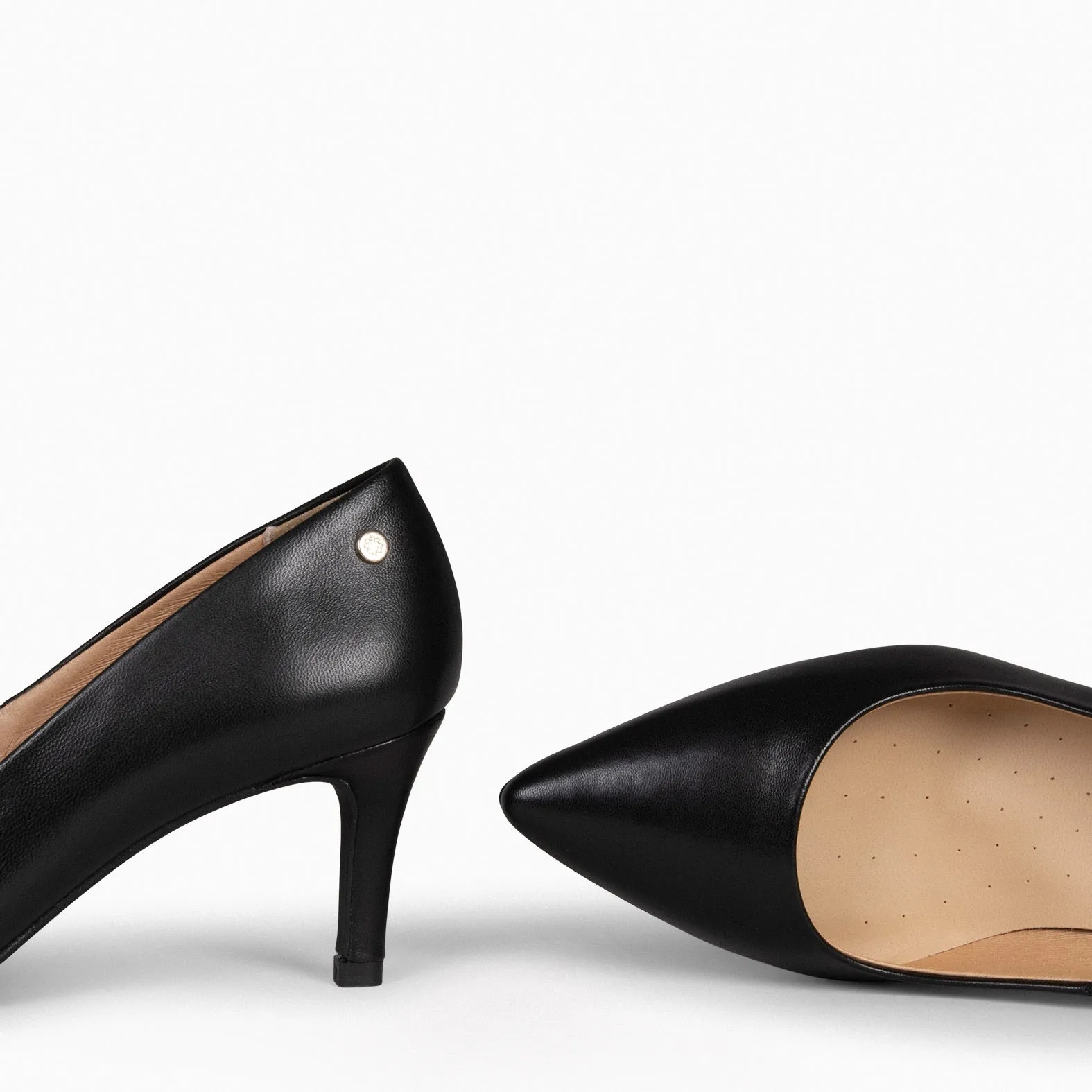 STILETTO SALON   ZAPATO DE TACóN DE AGUJA NEGRO