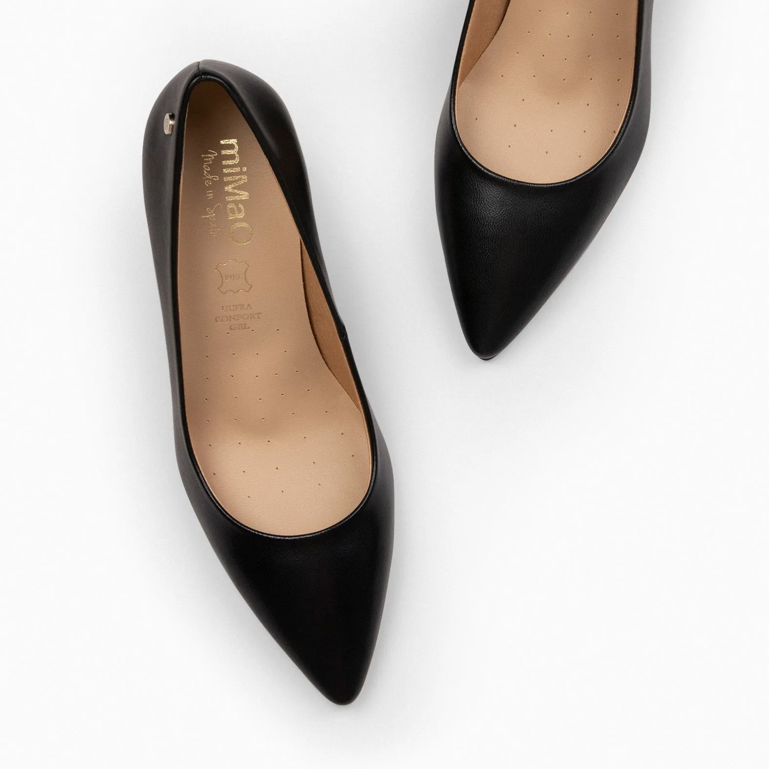 STILETTO SALON   ZAPATO DE TACóN DE AGUJA NEGRO