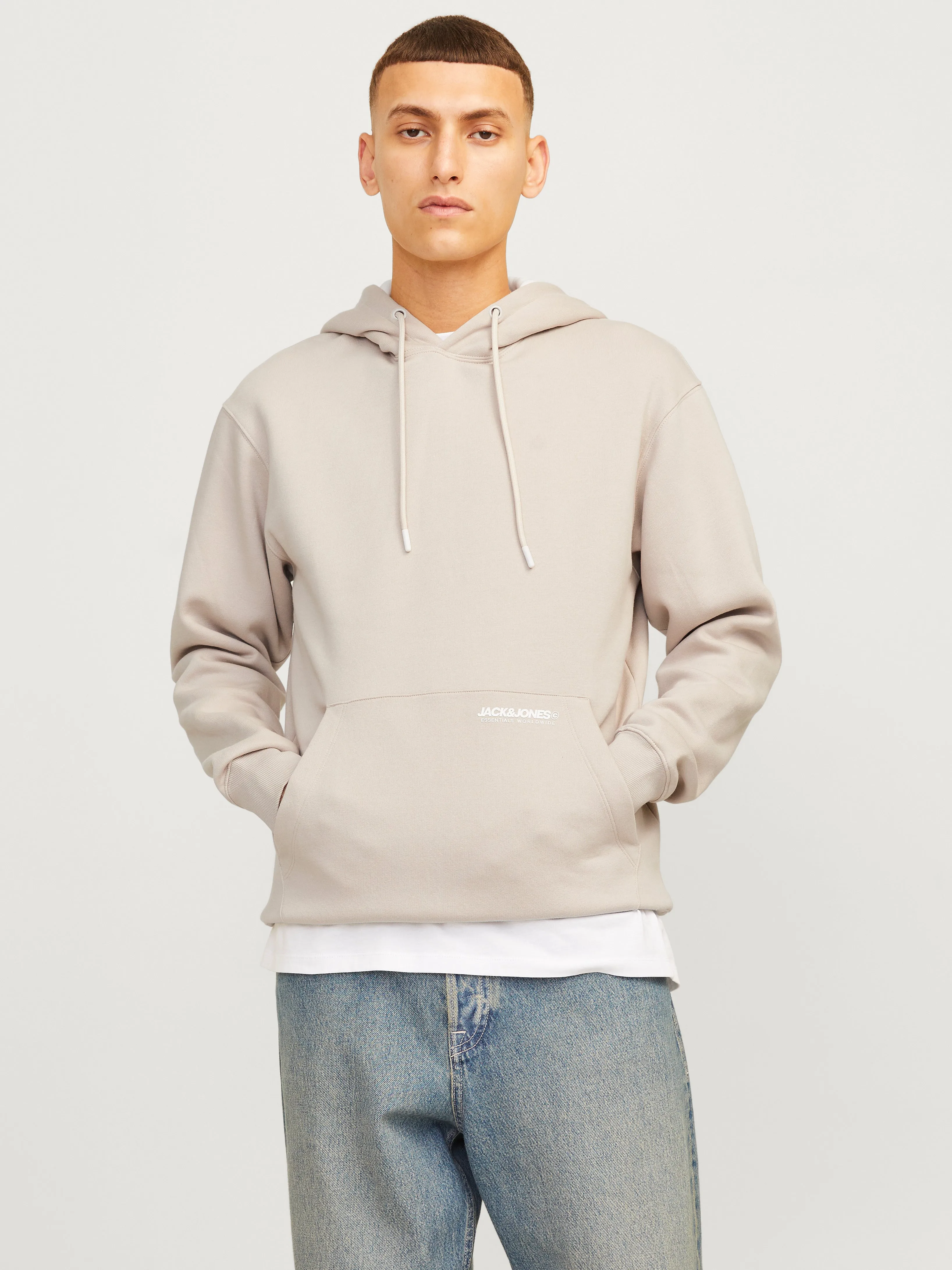 Sudadera con capucha Logotipo | Beige | Jack & Jones®
