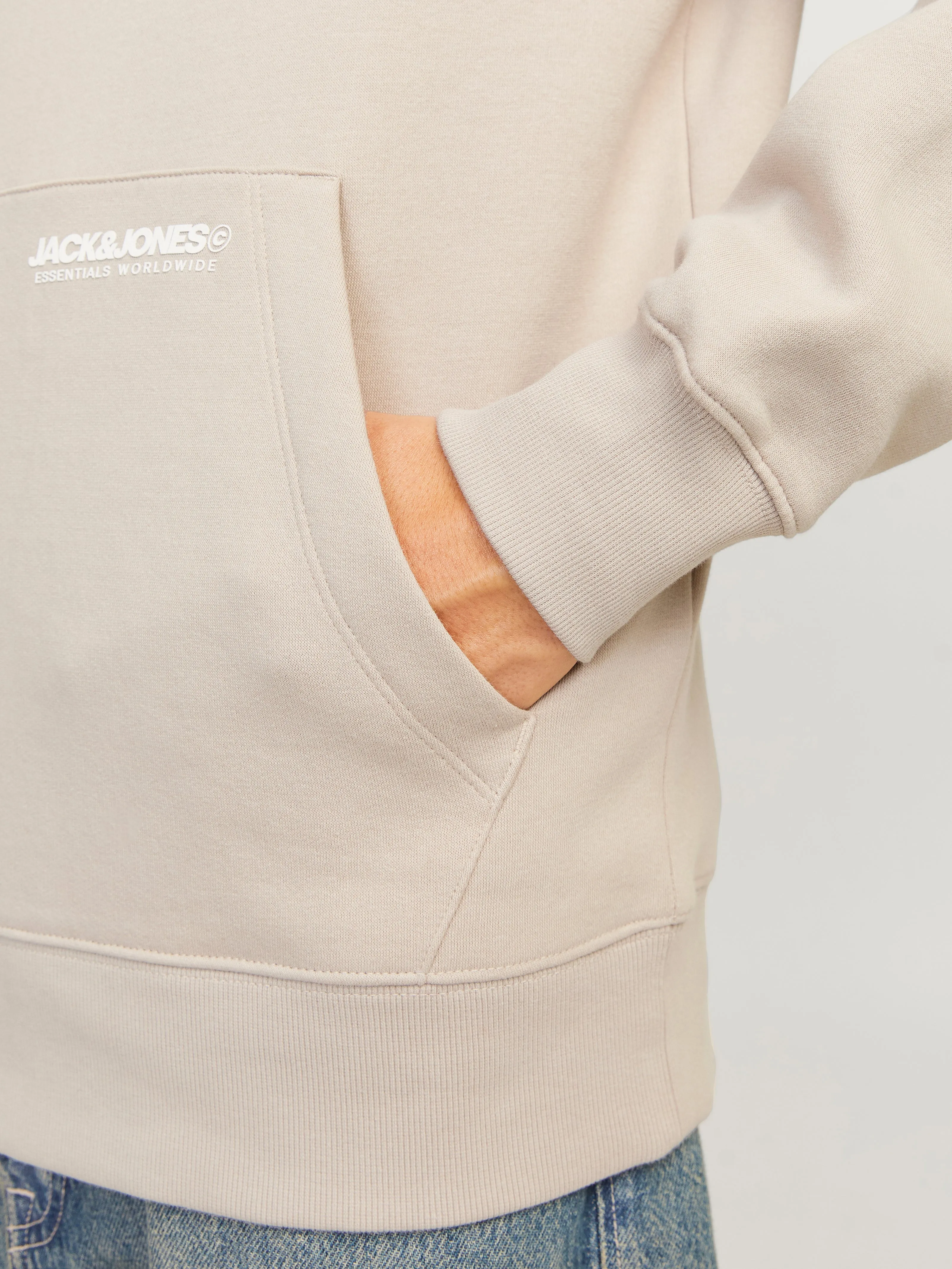 Sudadera con capucha Logotipo | Beige | Jack & Jones®