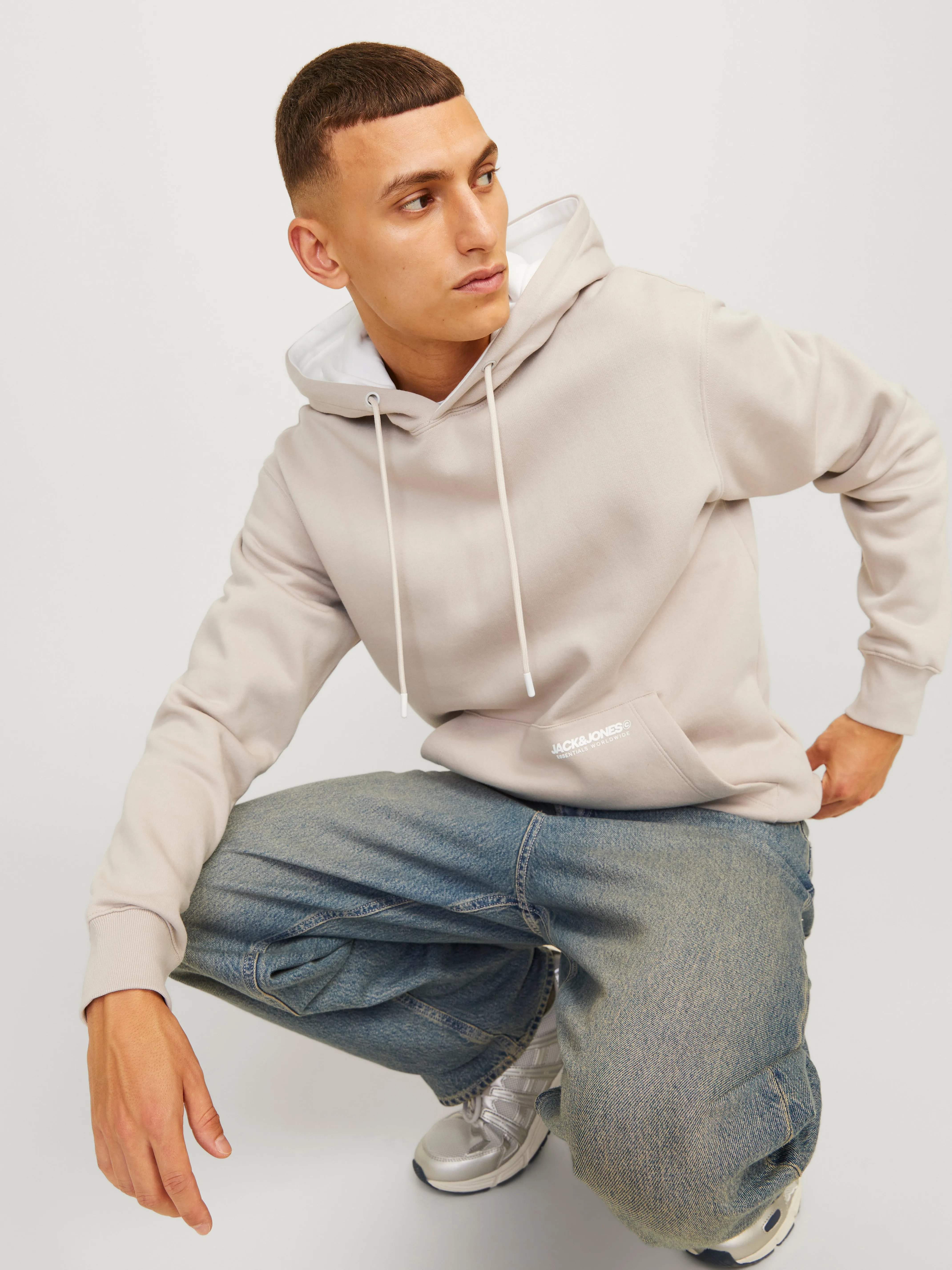 Sudadera con capucha Logotipo | Beige | Jack & Jones®