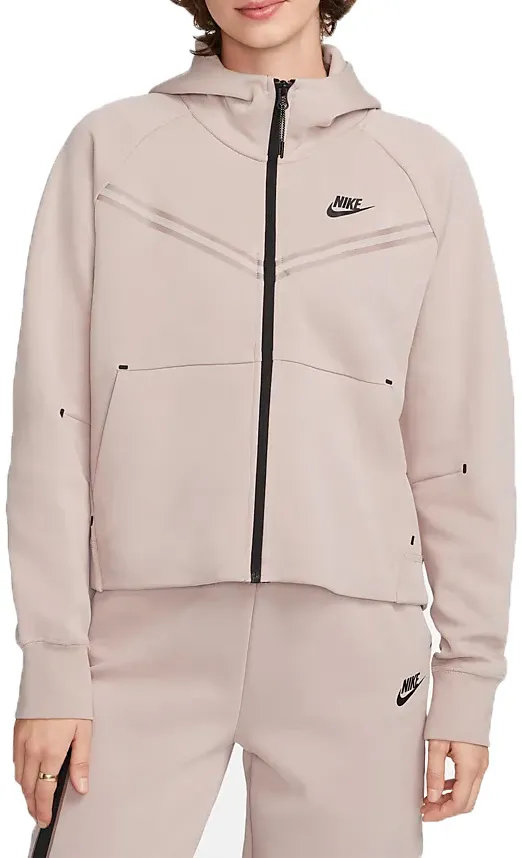 Sudadera con capucha Nike W NSW TCH FLC WR ESSNTL FZ HDY