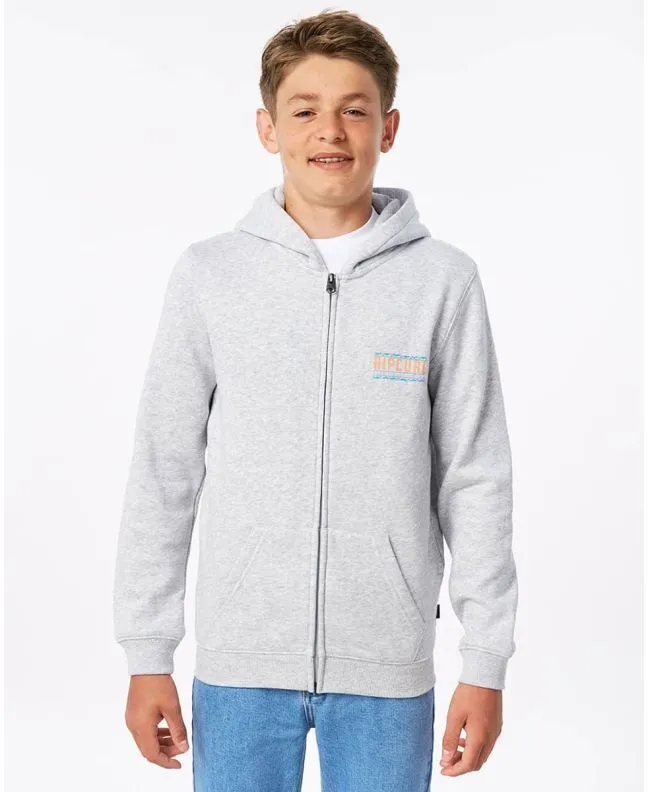 Sudadera con capucha y cremallera Rip Curl Cut Out Gris 