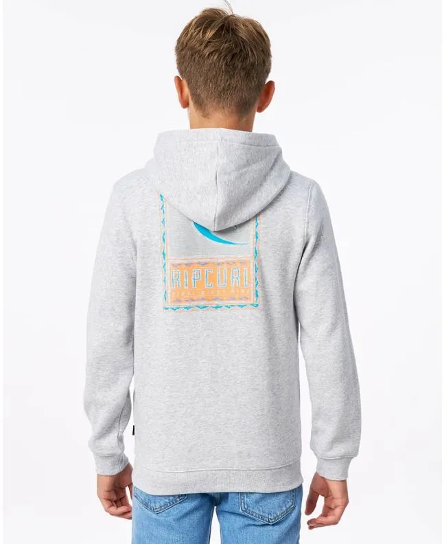 Sudadera con capucha y cremallera Rip Curl Cut Out Gris 