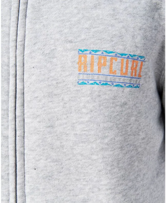 Sudadera con capucha y cremallera Rip Curl Cut Out Gris 