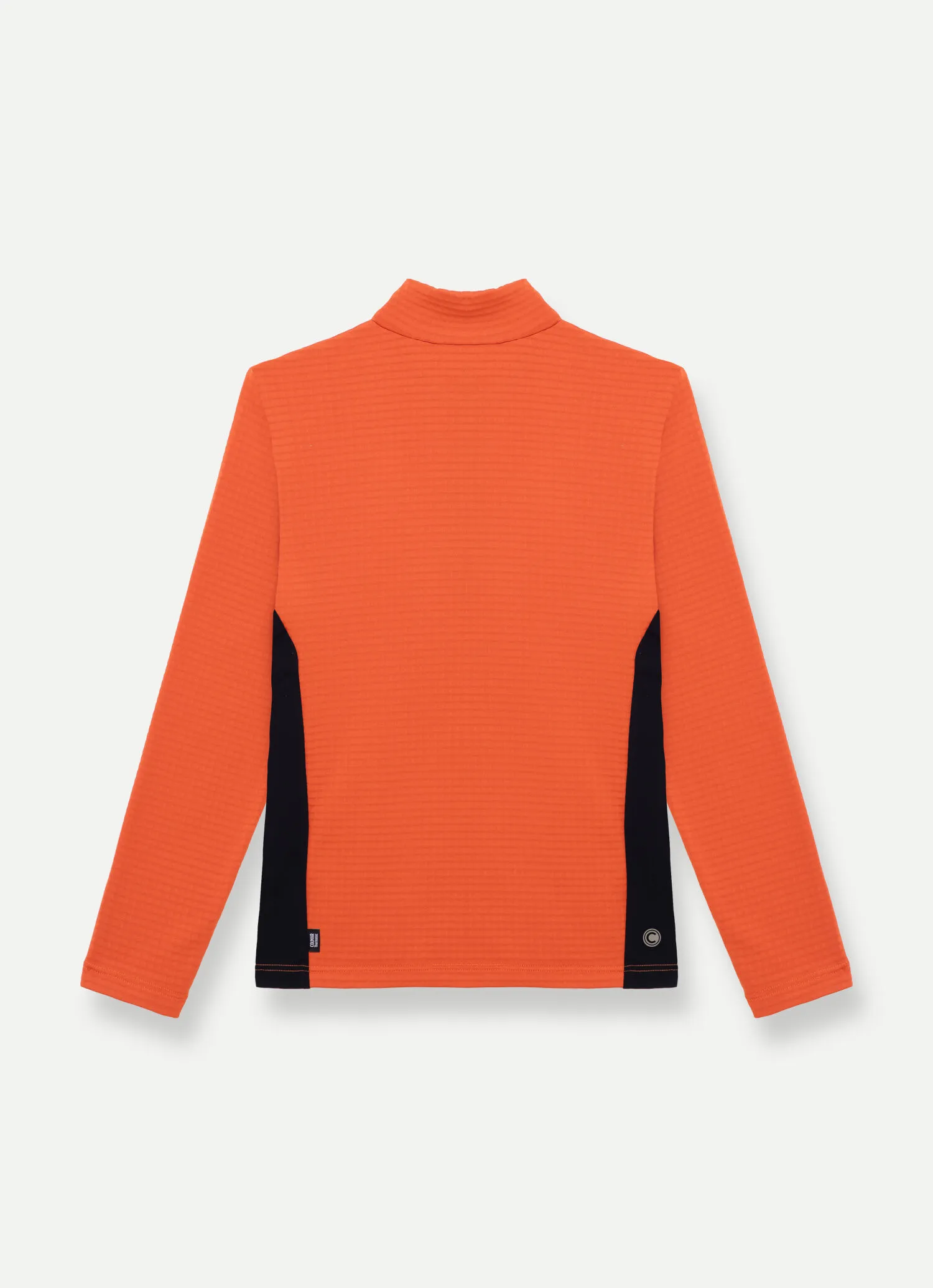 Sudadera de esquí elástica de efecto waffle con cremallera