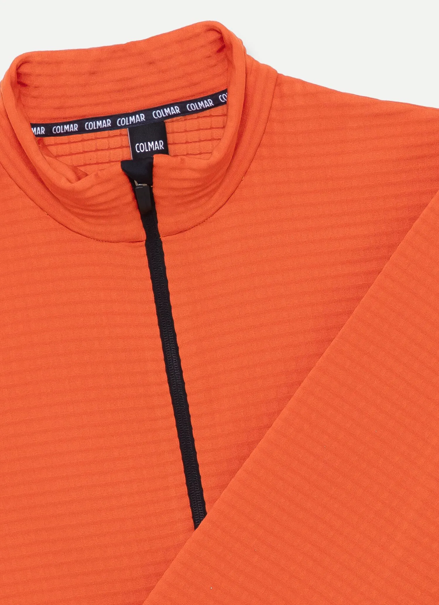 Sudadera de esquí elástica de efecto waffle con cremallera