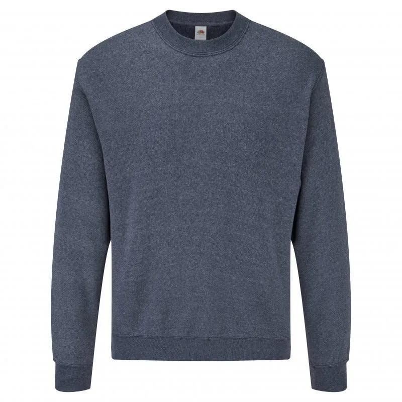 Sudadera Fruit of the Loom sin capucha manga montada Classic hombre