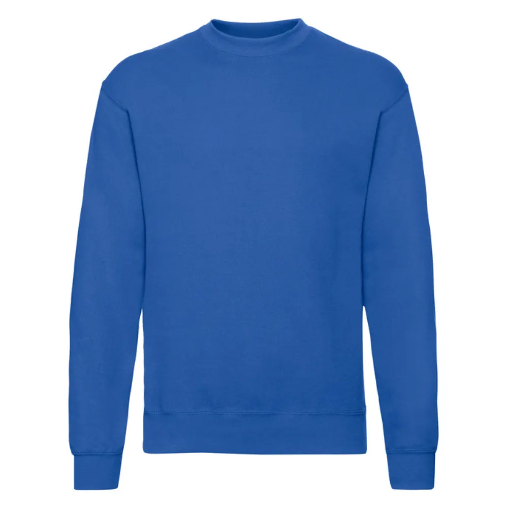 Sudadera Fruit of the Loom sin capucha manga montada Classic hombre