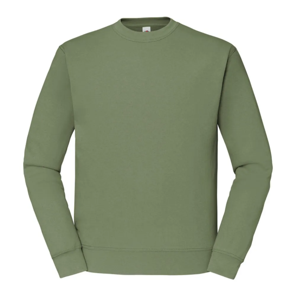 Sudadera Fruit of the Loom sin capucha manga montada Classic hombre