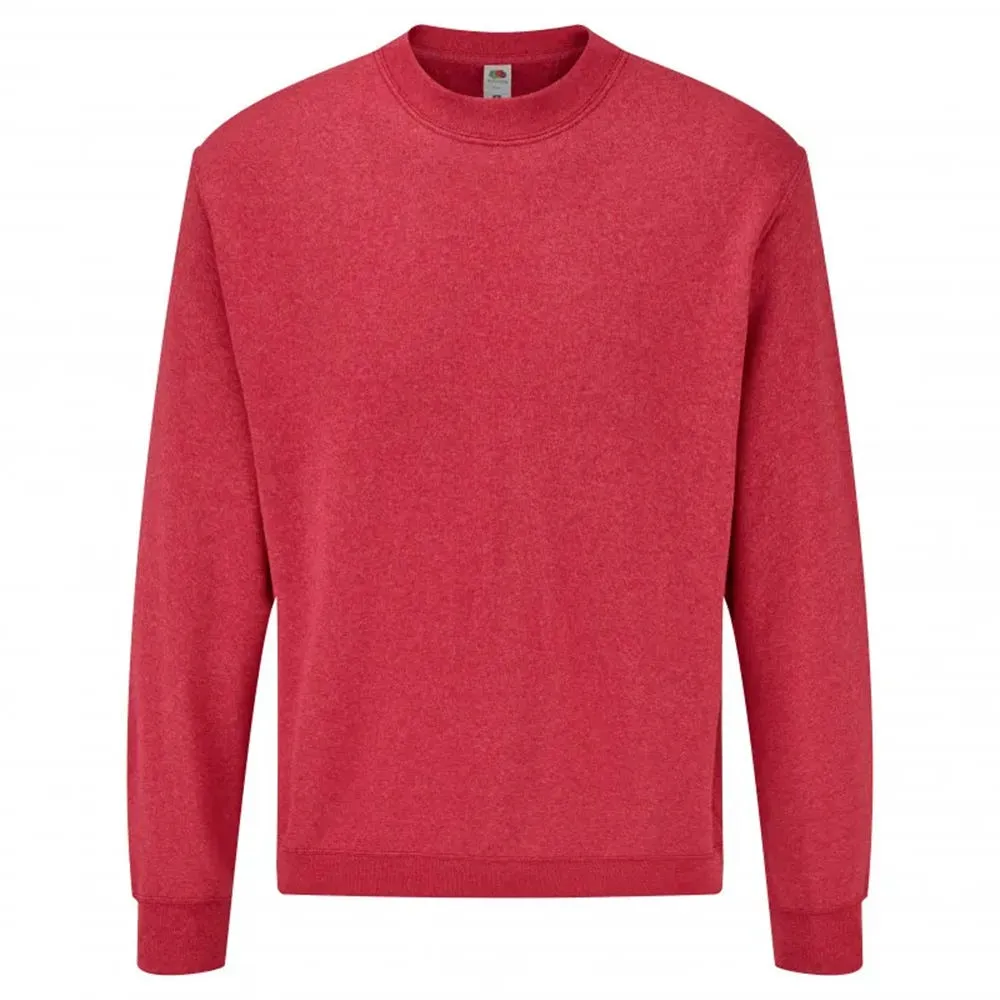 Sudadera Fruit of the Loom sin capucha manga montada Classic hombre