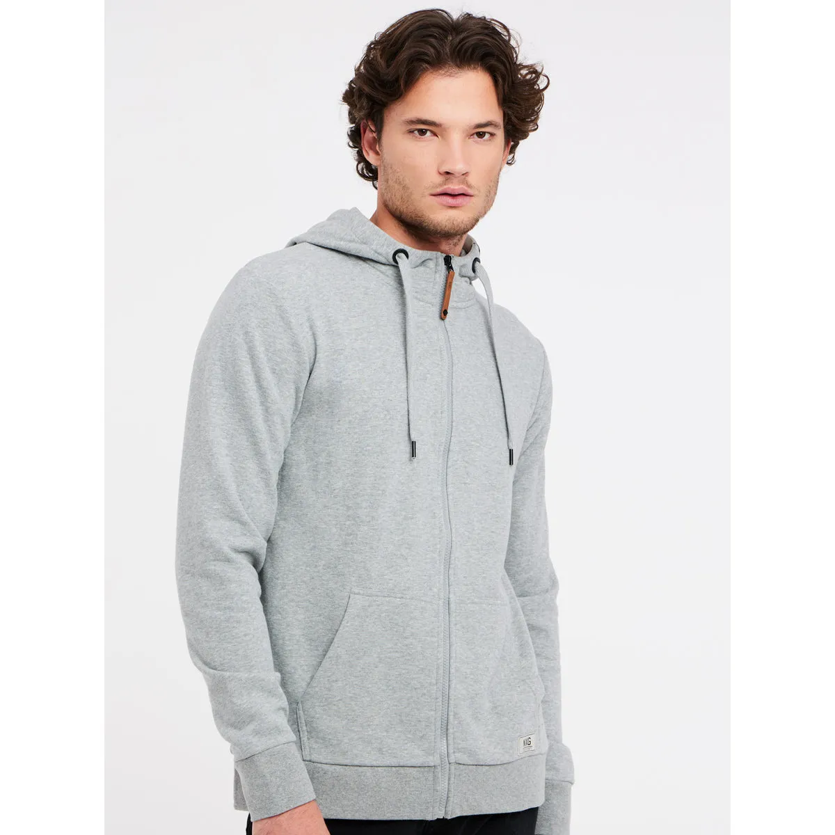Sudadera Hombre Nxgollie Full Zip Hoody Protest Gris