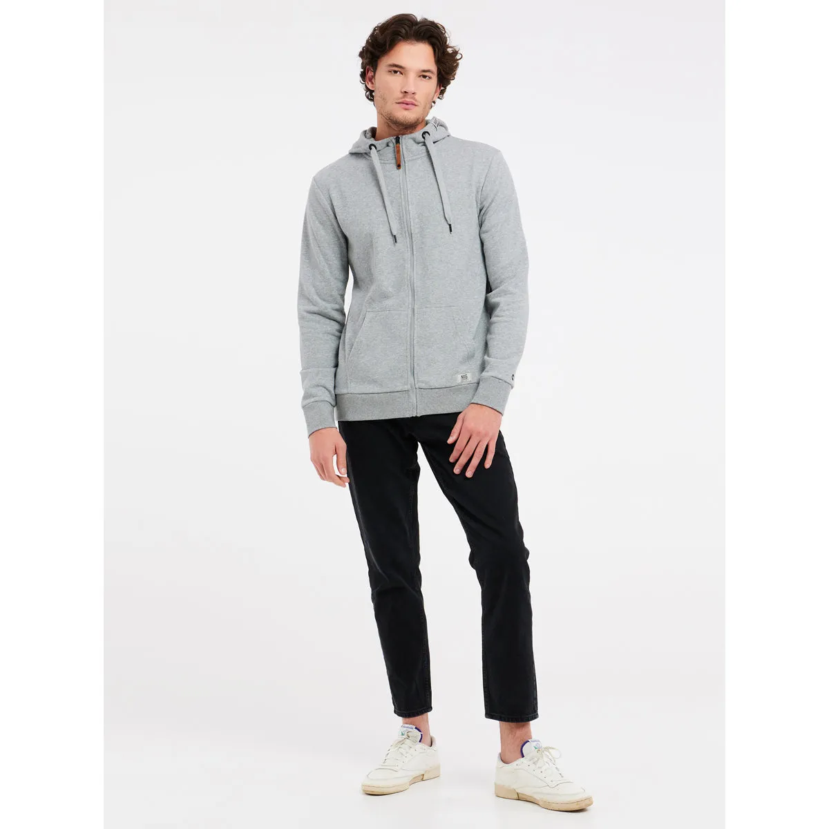 Sudadera Hombre Nxgollie Full Zip Hoody Protest Gris