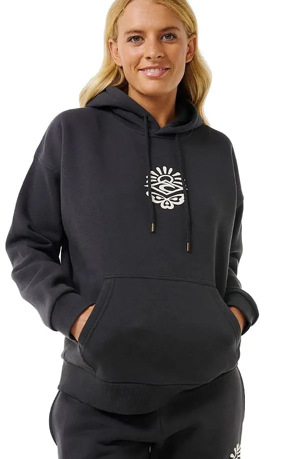 SUDADERA RIP CURL ICONS OF SURF HERITAGE HOOD  WASHED BLACK  WOMEN´S