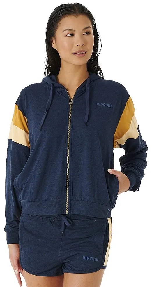 SUDADERA RIP CURL RUN SWIM SURF THROUGH II ZIP  NAVY  WOMEN´S
