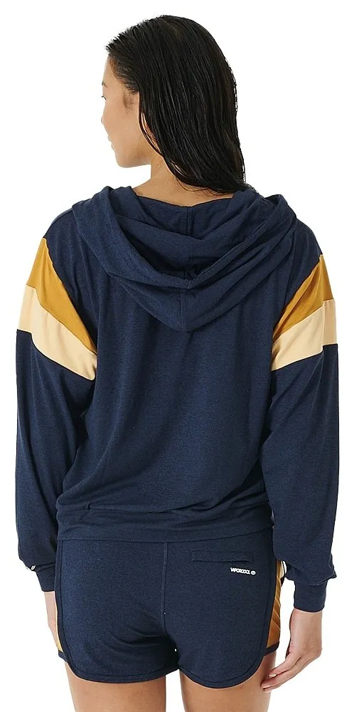 SUDADERA RIP CURL RUN SWIM SURF THROUGH II ZIP  NAVY  WOMEN´S