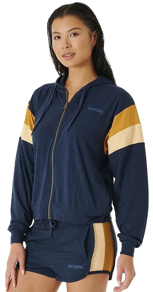 SUDADERA RIP CURL RUN SWIM SURF THROUGH II ZIP  NAVY  WOMEN´S