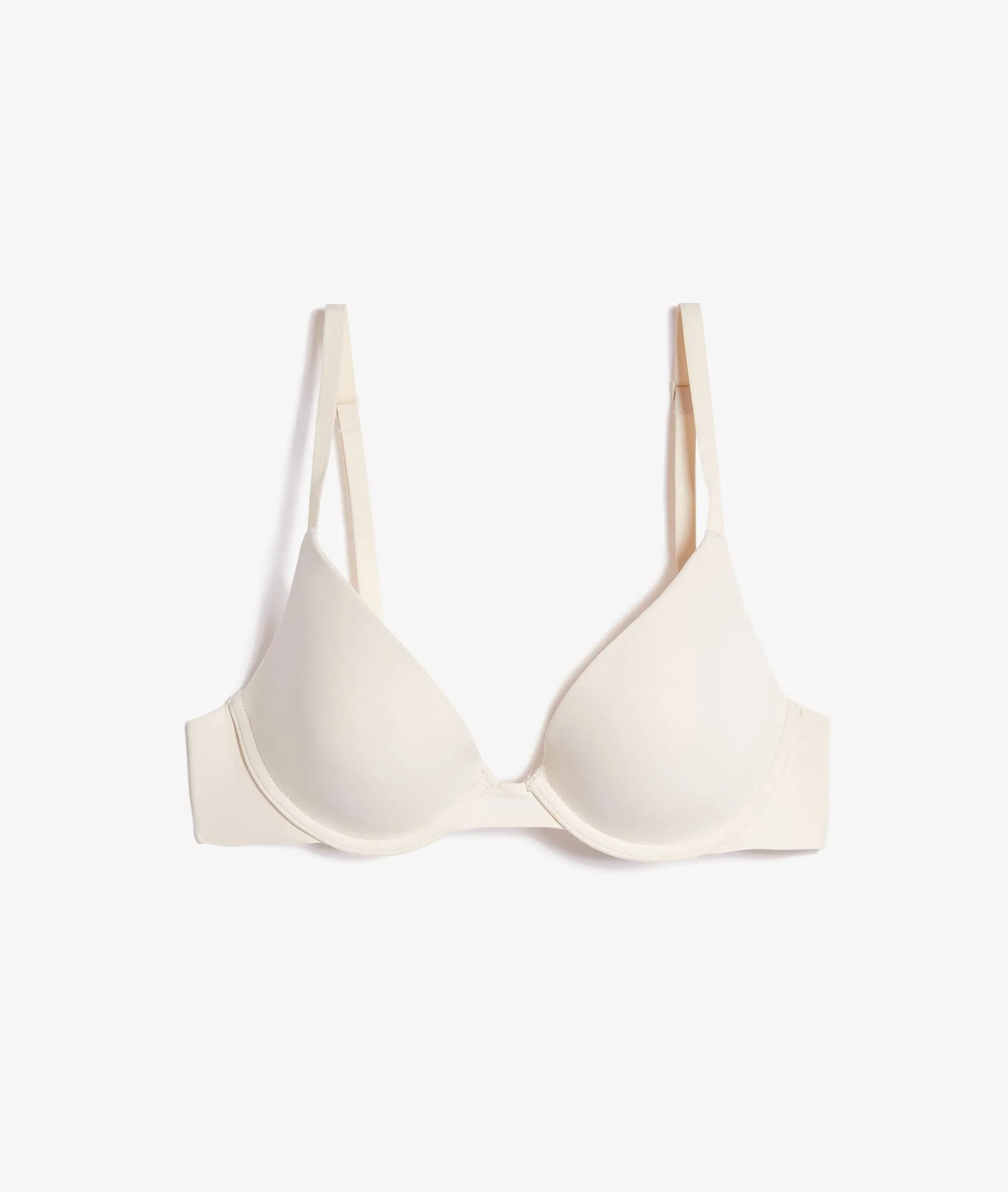 SUJETADOR PUH UP DE MICROFIBRA. COPA AC PURE FIT® ECRU  ETAM