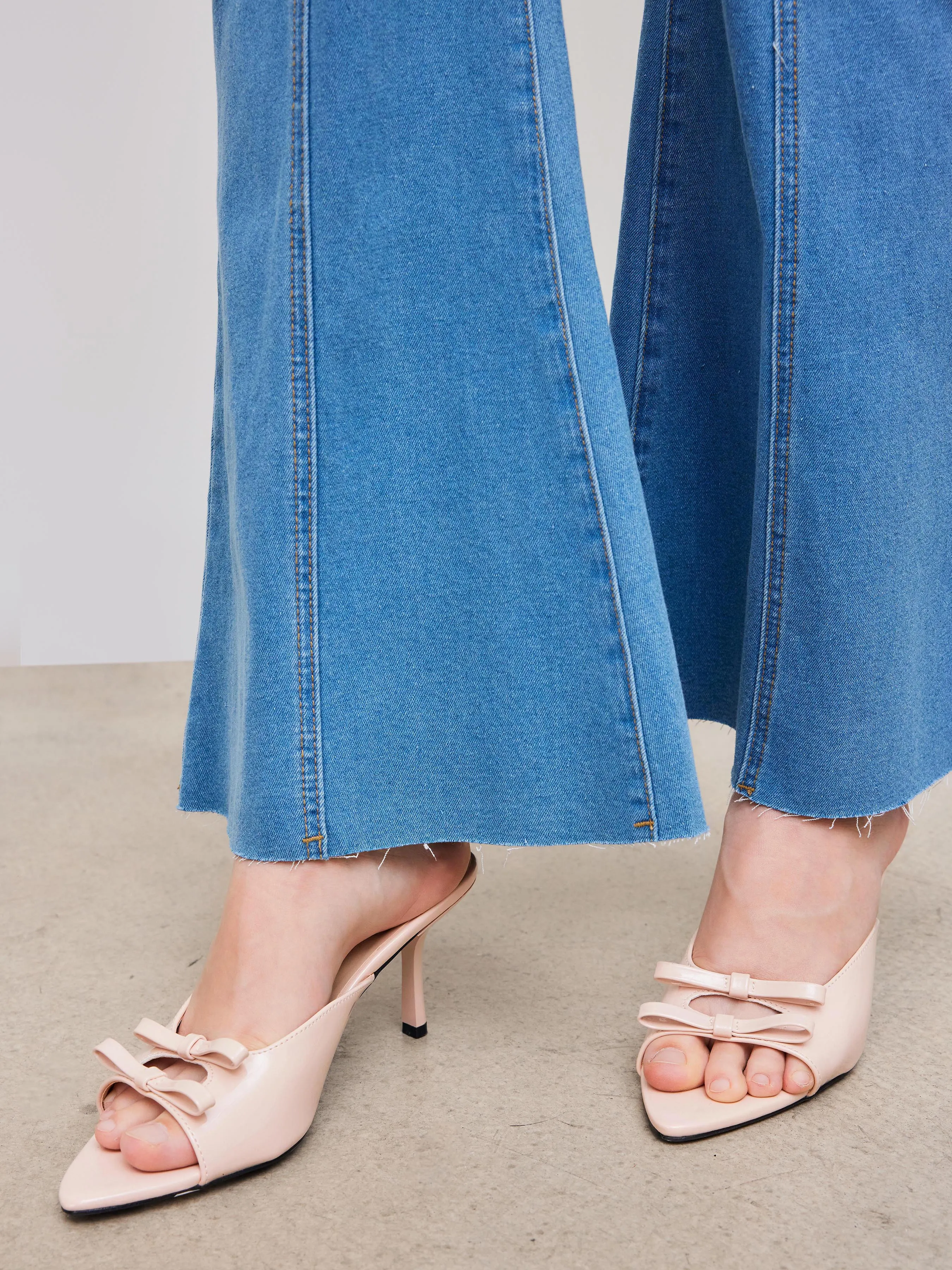 Tacones con doble lazo
