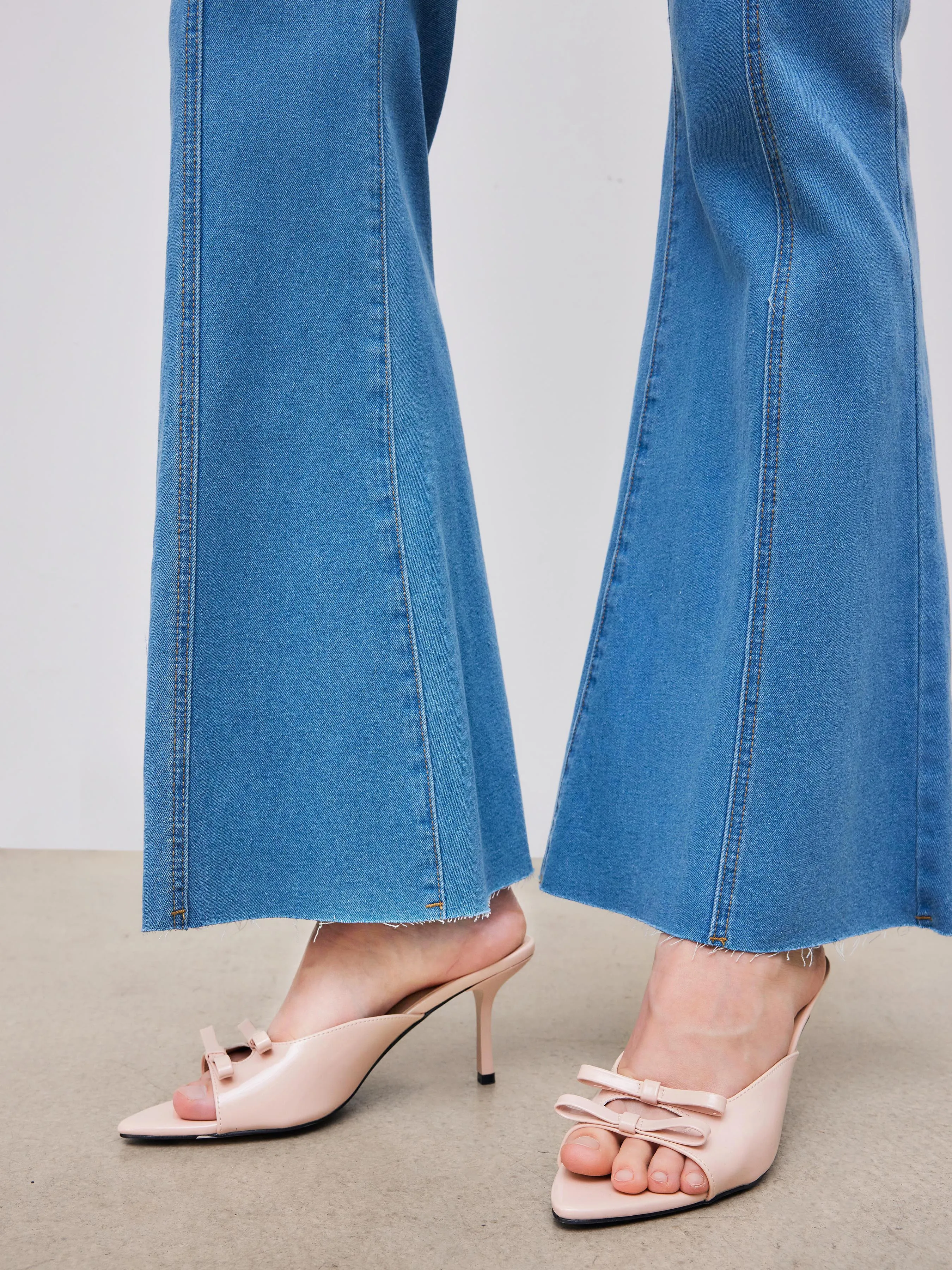 Tacones con doble lazo