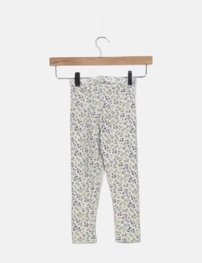 Tex Legging blanco estampado floral