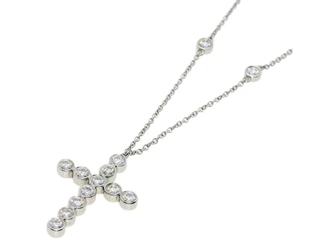 Tiffany & Co Collar de diamante cruzado Tiffany Jazz en platino 