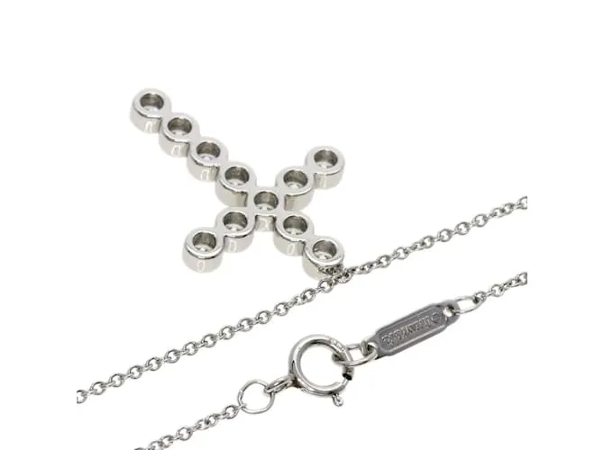 Tiffany & Co Collar de diamante cruzado Tiffany Jazz en platino 