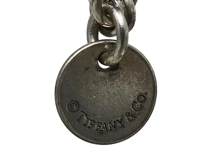 Tiffany & Co Collar Placa Atlas Tiffany Negro Roja 
