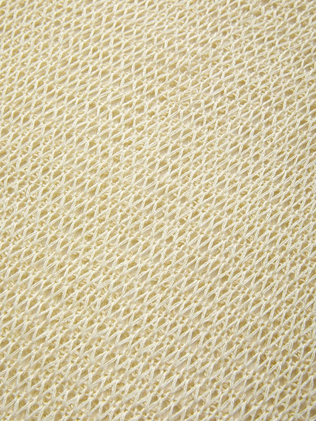 Top de punto de crochet de manga larga de gran tamaño