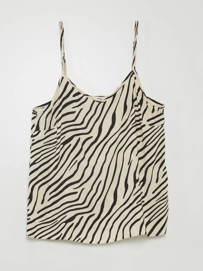 TOP DE TIRANTES FINOS 'JDY'  NEGRO