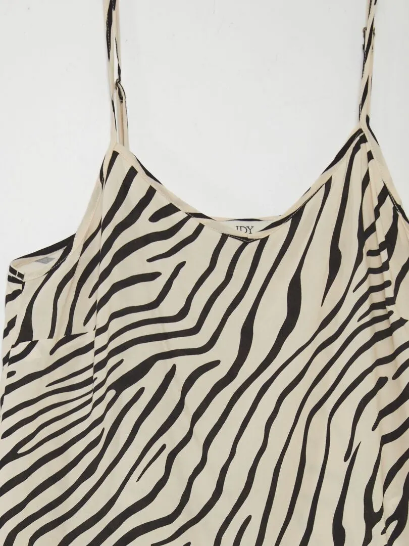 TOP DE TIRANTES FINOS 'JDY'  NEGRO