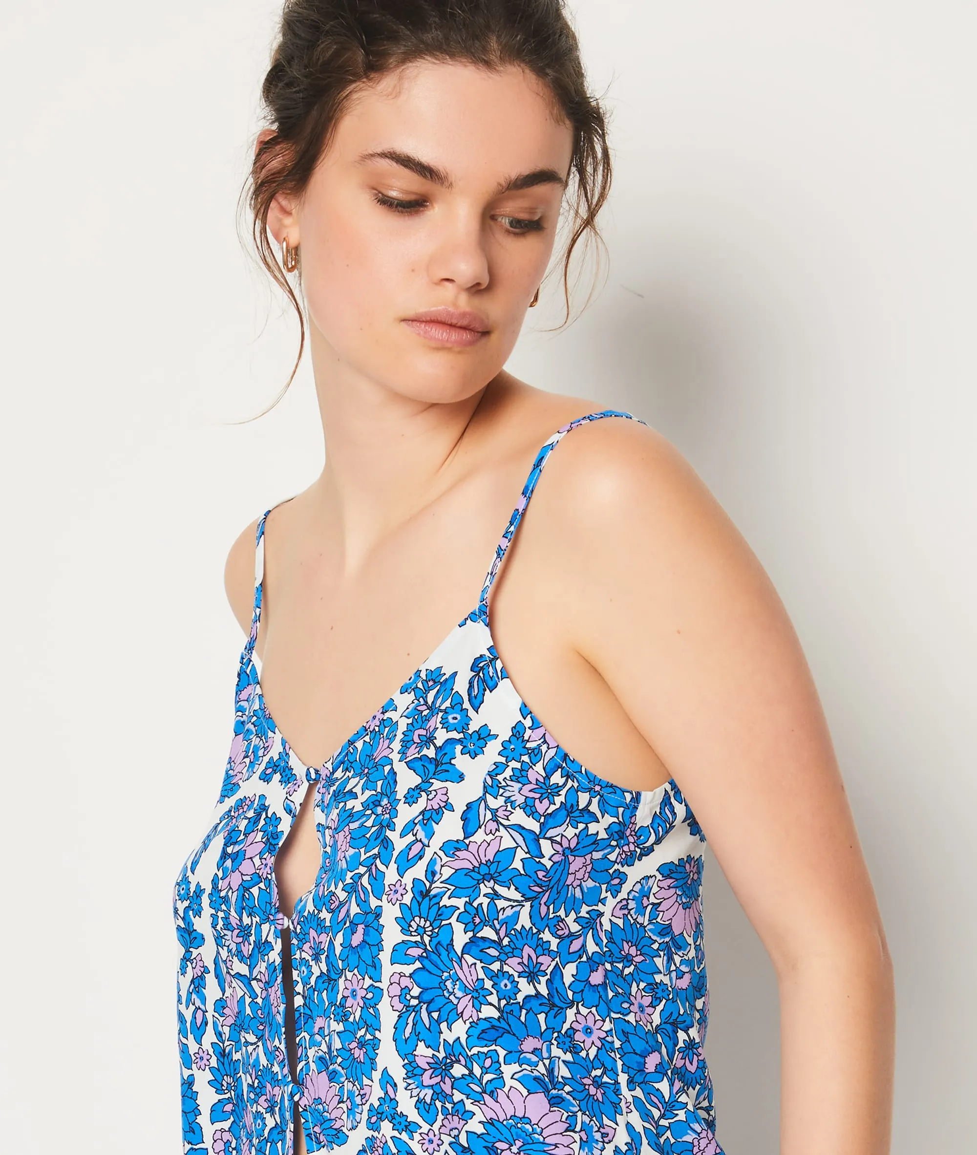 TOP ESTAMPADO FLORAL BLOSSOM BLEU  ETAM
