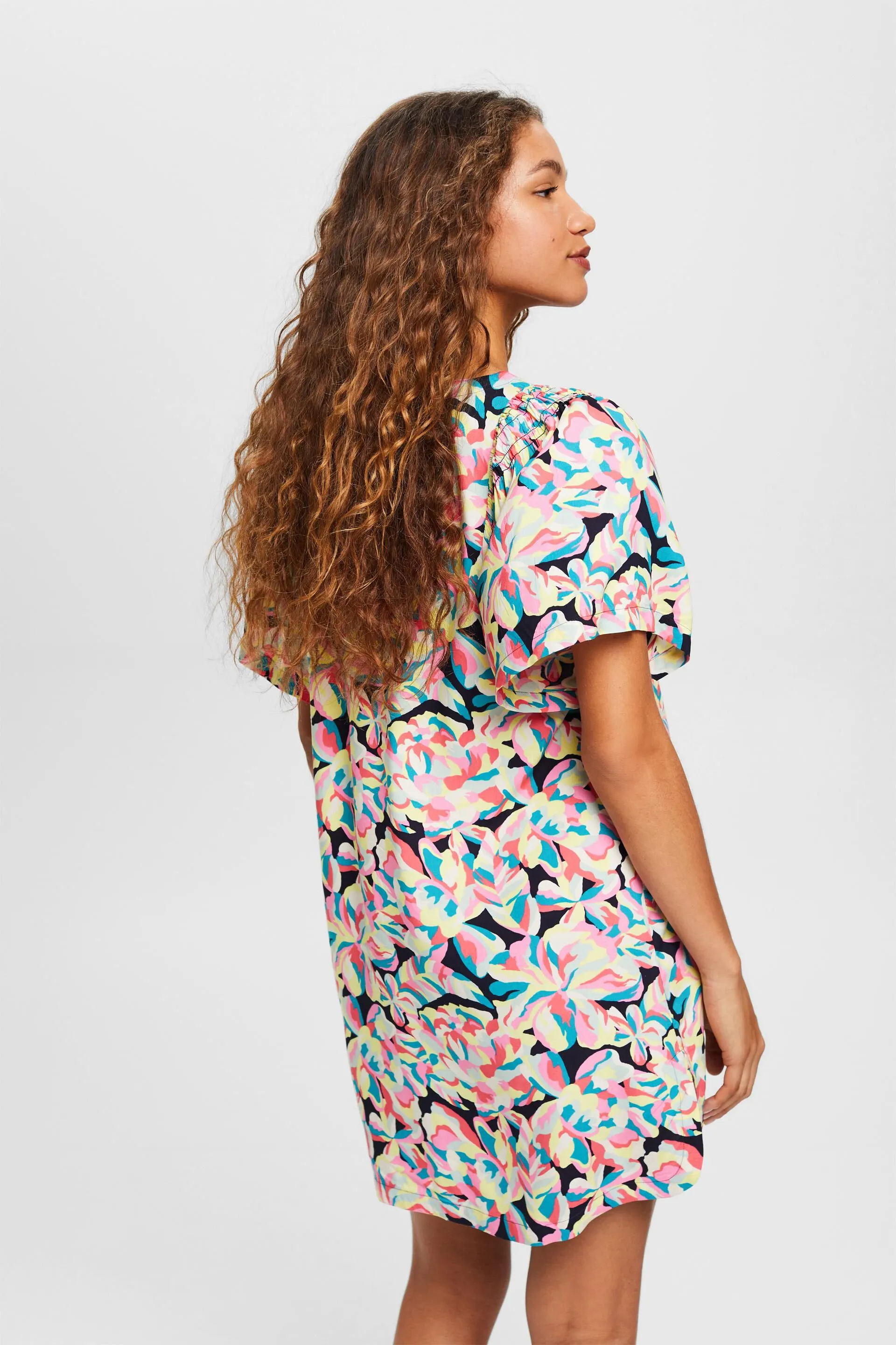 Túnica de playa con estampado floral