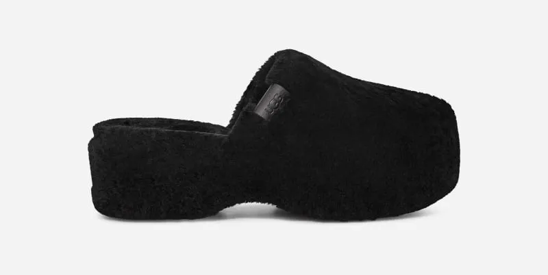 UGG ® Fuzz Sugar Slipper for Women in Black, Size 9, Textile