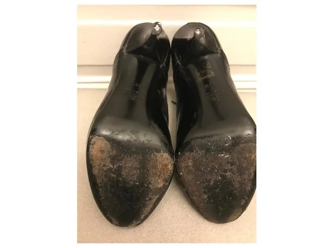 Valentino Bombas de punta abierta Negro 