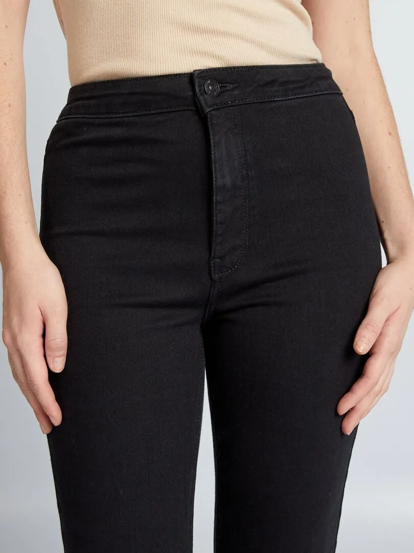VAQUERO FLARE/BOOTCUT DE TALLE ALTO  NEGRO