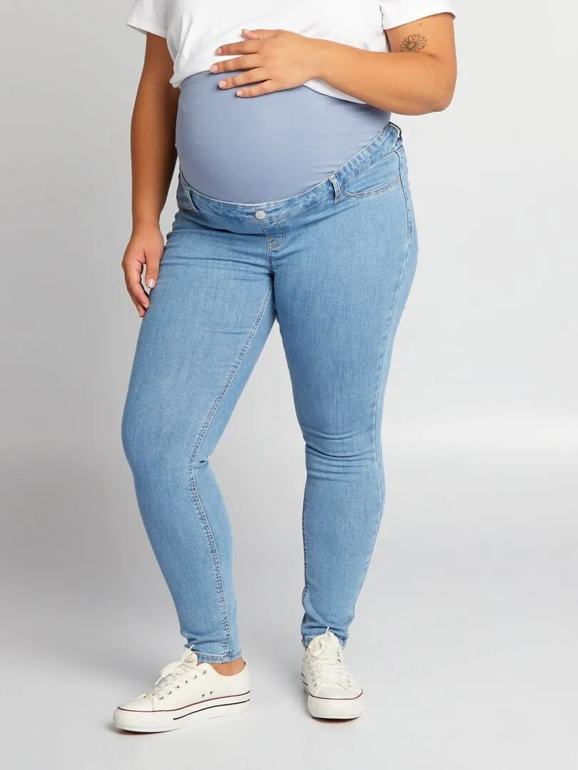 VAQUERO SKINNY PREMAMá  AZUL