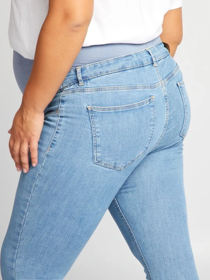 VAQUERO SKINNY PREMAMá  AZUL